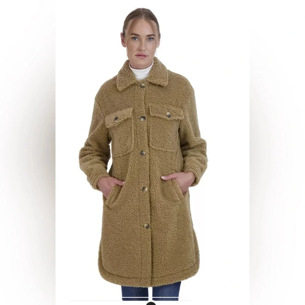 Sebby Collection Reversible Teddy Sherpa Jacket - Size L